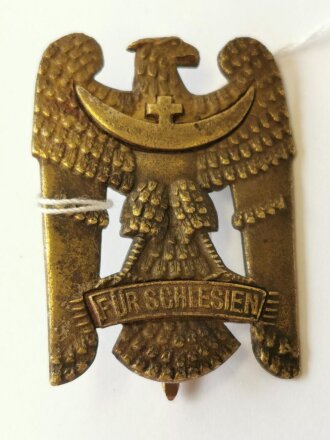 Schlesischer Adler 1. Stufe, Buntmetall  vernietet