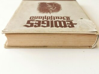 "Ewiges Deutschland " Ein deutsches Hausbuch, Weihnachtsgabe des Winterhilfswerk des Deutschen Volkes 1939, in defektem Schutzumschlag