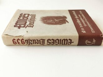 "Ewiges Deutschland " Ein deutsches Hausbuch, Weihnachtsgabe des Winterhilfswerk des Deutschen Volkes 1939, in defektem Schutzumschlag