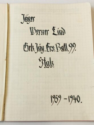 Deutsches Kreuz in gold, Nachlass des Leutnant Lind, Adj. Jg. Btl.7.. Das DK von Zimmermann, getragen, die Emaille unbeschädigt