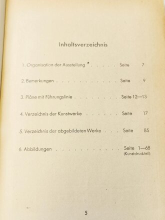 "Grosse Deutsche Kunstausstellung 1942" im Haus der Deutschen Kunst zu München, Juli bis auf weiteres, Offizieller Ausstellungskatalog, A5, ca.160 Seiten