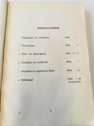 "Grosse Deutsche Kunstausstellung 1940" im Haus der Deutschen Kunst zu München, Juli bis Oktober 1940, Offizieller Ausstellungskatalog, A5, ca. 250 Seiten