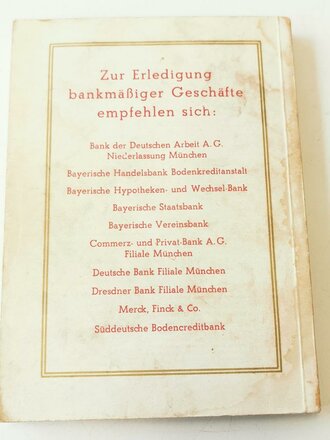 "1. Deutsche Architektur- und Kunsthandwerk-Austellung" Haus der Deutschen Kunst zu München, 22.Januar bis 27. Märzr 1938, Offizieller Ausstellungskatalog, A5, ca.250 Seiten