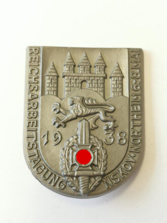 Kunststoffabzeichen " Reichsarbeitstagung NSKOV Northeim 1938"