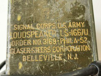 U.S. 1952 dated Signal corps Loudspeaker LS-166/U, Original paint, function not checked