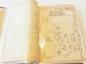 Konvolut originale Schaltpläne für Sender, Empfänger und Funktgeräte, nicht auf Vollständigkeit und Zustand überprüft