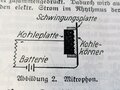 REPRODUKTION, Kurze Elektrizitäts- und Gerätlehre für Funker und Fensprecher 1940 Berlin, 94 Seiten, DIN A5