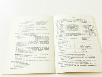 REPRODUKTION, Merkblatt zur Bedienung des Wehrmacht Rundfunkemfängers WR 1/P, 26 Seiten, DIN A5