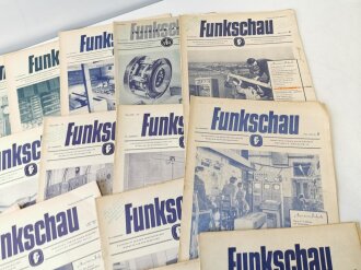 Deutschland nach 1945, Konvolut 23 Ausgaben, nach Krieg "Funkschau" Nicht auf Zustand oder Vollständigkeit geprüft