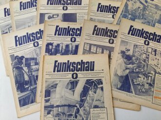 Deutschland nach 1945, Konvolut 23 Ausgaben, nach Krieg "Funkschau" Nicht auf Zustand oder Vollständigkeit geprüft