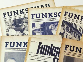 Konvolut 10 Ausgaben "Funkschau" aus den 40iger Jahren,  Nicht auf Zustand oder Vollständigkeit geprüft