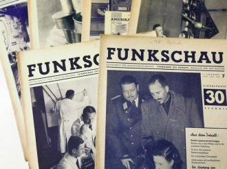 Konvolut 10 Ausgaben "Funkschau" aus den 40iger Jahren, Nicht auf Zustand oder Vollständigkeit geprüft