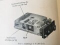 "Fl. Bordfunkgerät" Teil 3 - Beschreibung und Betriebsvorschrift für Fu G16 Januar 1941, Umschlag geklebt innen lose, 93 Seiten