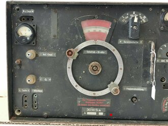 30 Watt Sender a datiert 1944 ( Panzerfunk ) Originallack, Funktion nicht geprüft