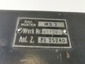 Morseschreiber MS 2 Luftwaffe, Fl 25240. Originallack, Funktion nicht geprüft