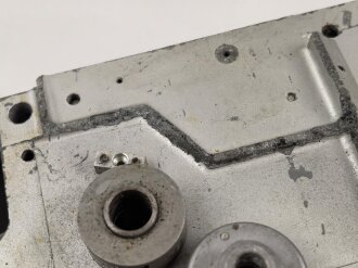 Frontplatte zum Ukw.E.d1 der Wehrmacht. Originallack ,Einsatz im Befehlspanzer und zur Kommunikation mit Aufklärungs- bzw. Artilleriebeobachtungsflugzeugen im Frequenzbereich der Flugzeug - Bordfunkgeräte