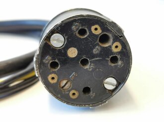 Stecker für Funk Verbindungskabel Wehrmacht, Kabel neuzeitlich