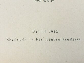 D 9012/5 "Merkblatt zur Bedienung des Feldfunksprechers f" vom 1.5.42 mit 15 Seiten