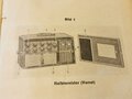 D 1056/1 " Gerätbeschreibung Funk Horch Empfänger u" vom 15.11.43 mit 32 Seiten plus Anlagen. Komplett aber defekt