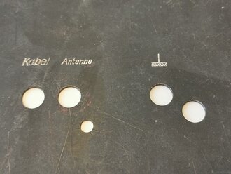 Abdeckplatte der Anschlüsse für den Peilvorsatz...