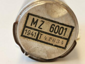 Zerhackerpatrone MZ 6001 zum Luft-Boden Einheitsempfänger E52 a " Köln" der Luftwaffe. Funktion nicht geprüft