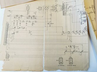 Umfangreicher Nachlass eines Restaurators des Luft-Boden Einheitsempfänger E52 a " Köln" der Luftwaffe. Unterlagen, Werkzeuge usw.
