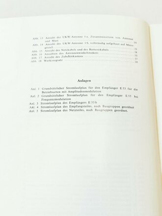 REPRODUKTION "Luft-Boden-Einheitsempfänger E 53" Teil 2 Geräte-Handbuch, 45 Seiten, DIN A4