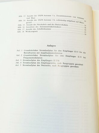 REPRODUKTION "Luft-Boden-Einheitsempfänger E 53" Teil 2 Geräte-Handbuch, 45 Seiten, DIN A4