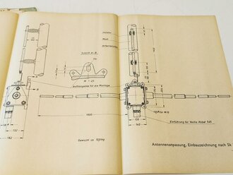 Beschreibung und Bedienungsanleitung für das Sende-Empfangs-Gerät Lo 10 UK 39 ( Marine Fritz) , Ausgabe Oktober 1943 mit 64 Seiten plus Anlagen