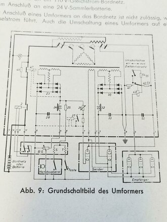 Beschreibung und Bedienungsanleitung für das Sende-Empfangs-Gerät Lo 10 UK 39 ( Marine Fritz) , Ausgabe Oktober 1943 mit 64 Seiten plus Anlagen