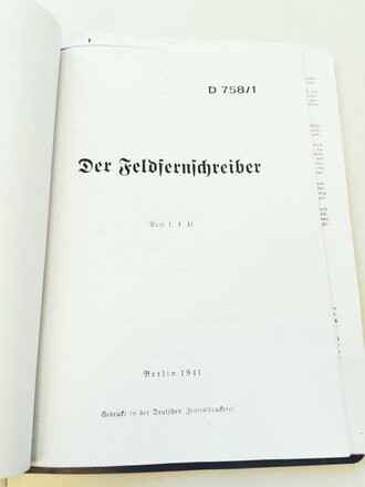 Umfangreiche Dokumentation zum Thema Feldfernschreiber