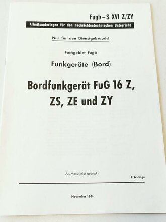 "Bordfunkgerät FuG 16 Z, ZS, ZE und ZY"...