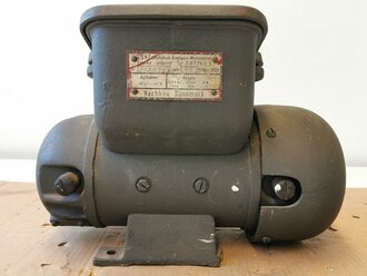 "Conz Gleichstrom Einphasen Wechselstrom Einanker Umformer Typ JO / 74,5 E" datiert 1944. Überlackiertes Stück, Funktion nicht geprüft