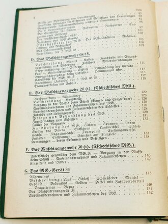 Polizei III.Reich " Waffentechnischer Leitfaden für die Ordnungspolizei" datiert 1941. Komplett, eher schlechter Zustand