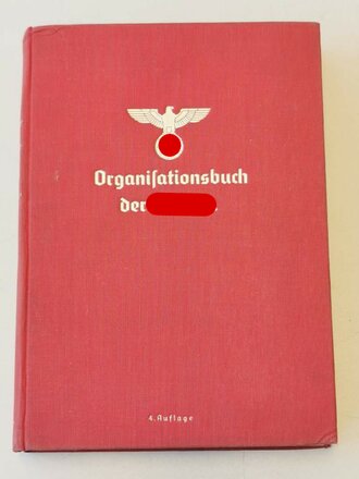 Organisationsbuch der NSDAP, 4.Auflage 1939 , guter Zustand