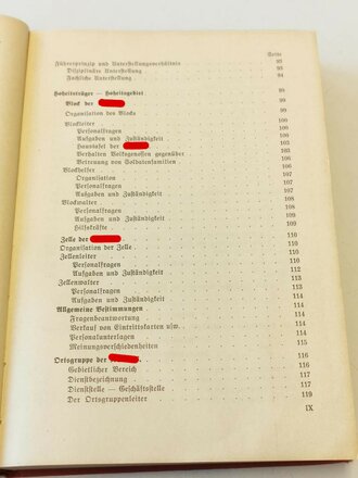 Organisationsbuch der NSDAP, 4.Auflage 1939 , guter Zustand