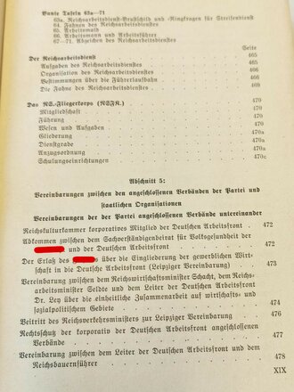 Organisationsbuch der NSDAP, 4.Auflage 1939 , guter Zustand