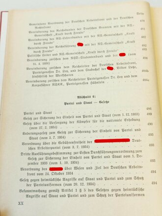 Organisationsbuch der NSDAP, 4.Auflage 1939 , guter Zustand