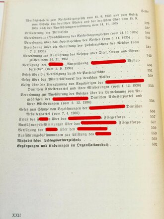 Organisationsbuch der NSDAP, 4.Auflage 1939 , guter Zustand