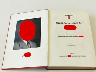 Organisationsbuch der NSDAP, 4.Auflage 1939 , guter Zustand