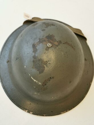 British model steel helmet, original paint