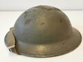 British model steel helmet, original paint