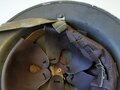 British model steel helmet, original paint