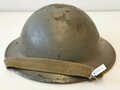 British model steel helmet, original paint