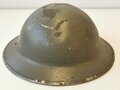 British model steel helmet, original paint