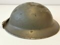 British model steel helmet, original paint