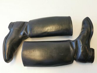 Paar Stiefel für Offiziere der Wehrmacht in sehr gutem Zustand, Sohlenlänge 28cm