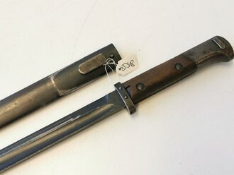 Seitengewehr VZ24 produziert unter deutscher Bestzung bei den Waffenwerken Brno , getragenes Stück in gutem Zustand