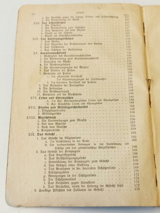 Württemberg " Dienstunterricht für den Infanteristen" Berlin 1901 mit 220 Seiten