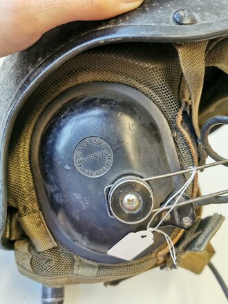 U.S. 1978 dated DH-132 Gentex Combat Vehicle Crewmans Helmet. Uncleaned